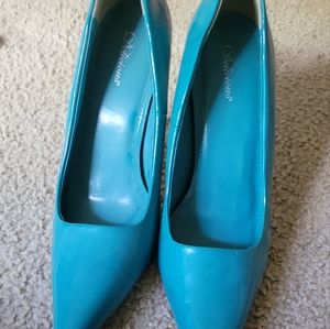 Turquoise heels